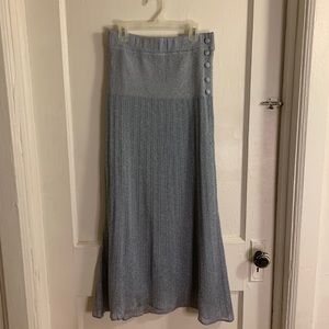 Sparkly Pleated Zara Midi Skirt